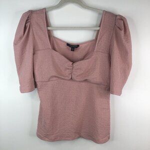 ANDREW MARC NEW YORK Top Pink  M NWT